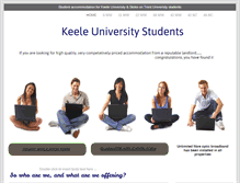 Tablet Screenshot of keele-student-houses.com